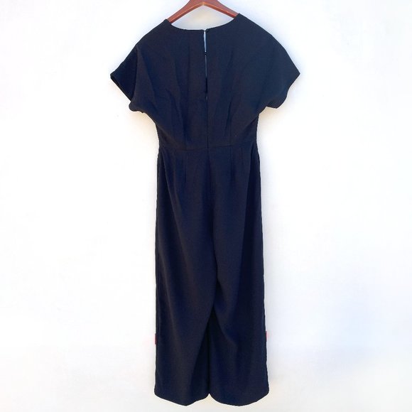 Boden Romilly Black V-Neck Jumpsuit - 6R - Holiday Party Dress Outfit - Picture 5 of 14